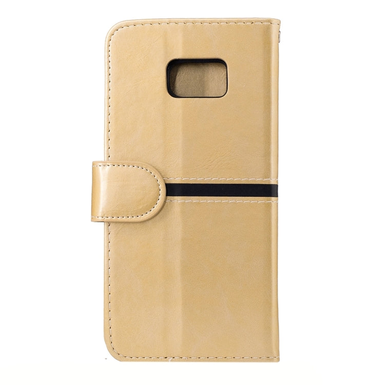 For Galaxy S7 Edge / G935 Crazy Horse Texture PU Leather Horizontal Flip Leather Case with Holder & Card Slots & Wallet & Photo Frame & Lanyard