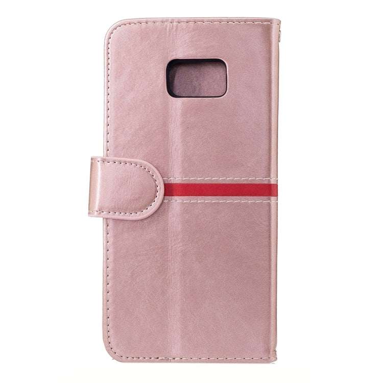 For Galaxy S7 Edge / G935 Crazy Horse Texture PU Leather Horizontal Flip Leather Case with Holder & Card Slots & Wallet & Photo Frame & Lanyard