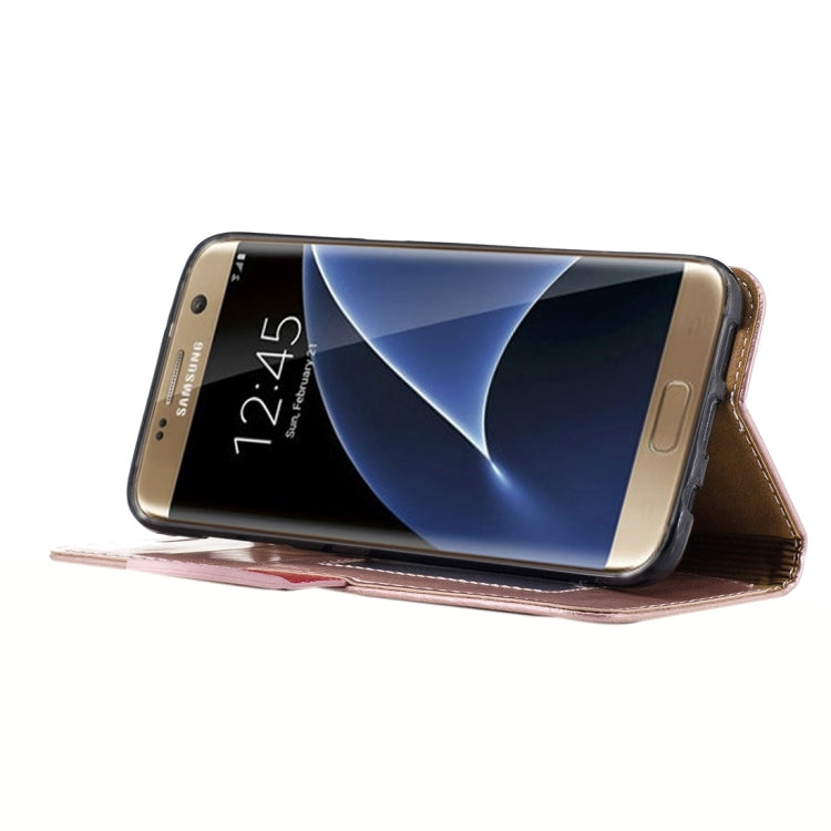 For Galaxy S7 Edge / G935 Crazy Horse Texture PU Leather Horizontal Flip Leather Case with Holder & Card Slots & Wallet & Photo Frame & Lanyard