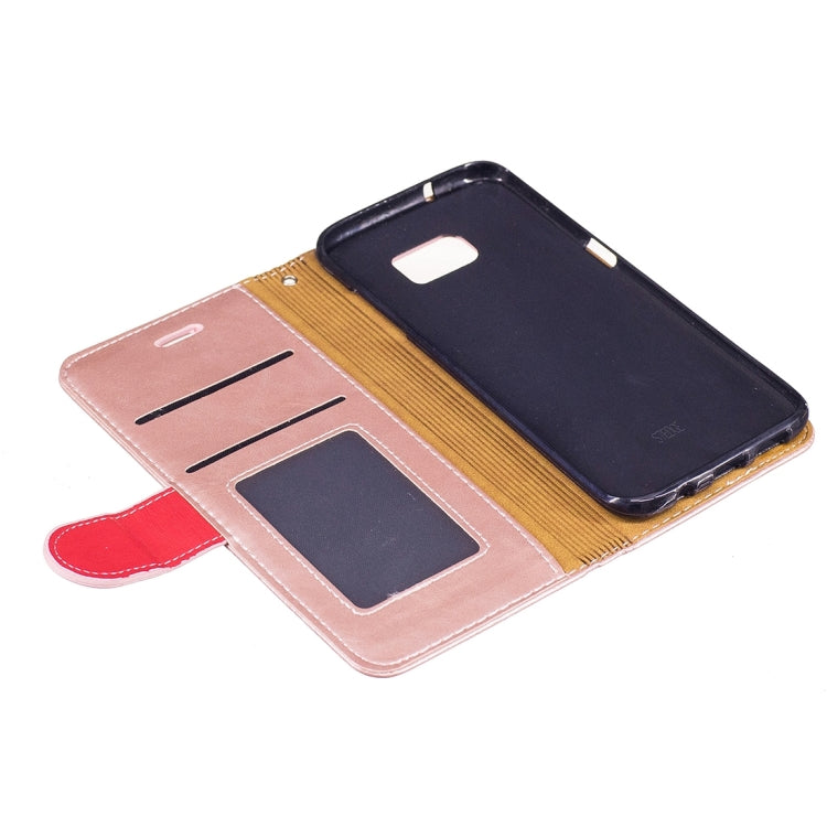 For Galaxy S7 Edge / G935 Crazy Horse Texture PU Leather Horizontal Flip Leather Case with Holder & Card Slots & Wallet & Photo Frame & Lanyard