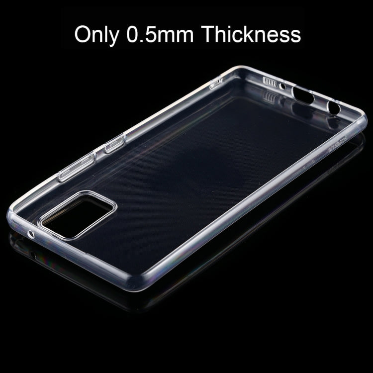 For Galaxy A71 5G 0.5mm Ultra-Thin Transparent TPU Protective Case (Transparent)