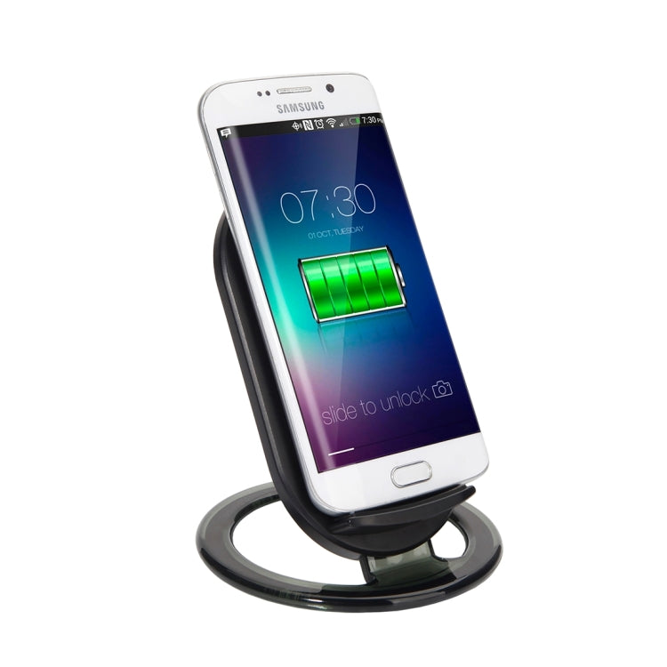 N900 Universal 2-coils Fast Wireless Stand Charger(Black)