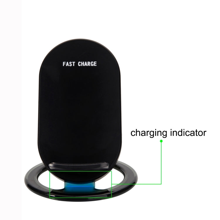N900 Universal 2-coils Fast Wireless Stand Charger(Black)