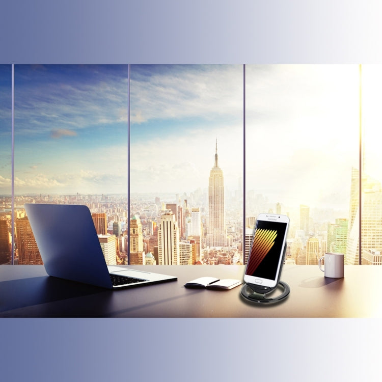 N900 Universal 2-coils Fast Wireless Stand Charger(Black)
