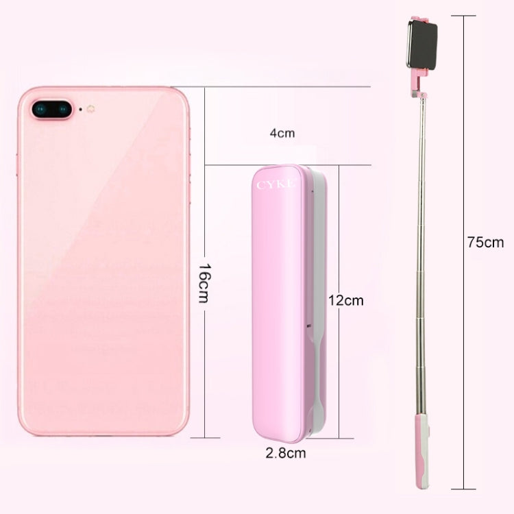 CYKE M1 Mini Universal Foldable Hidden One-piece Wireless Bluetooth Selfie Stick without Fill Light