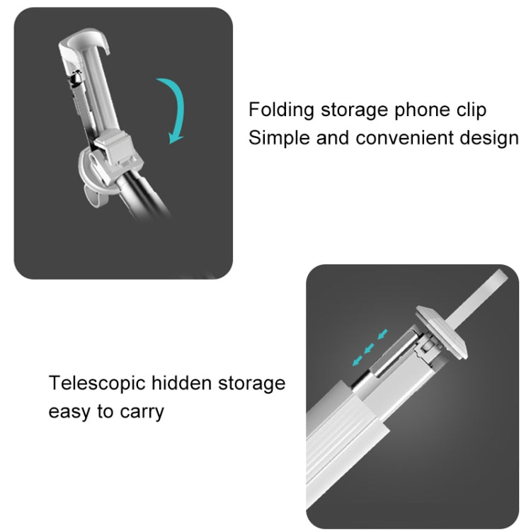 CYKE P9 Universal Stretchable Hidden One-piece Wireless Bluetooth Selfie Stick