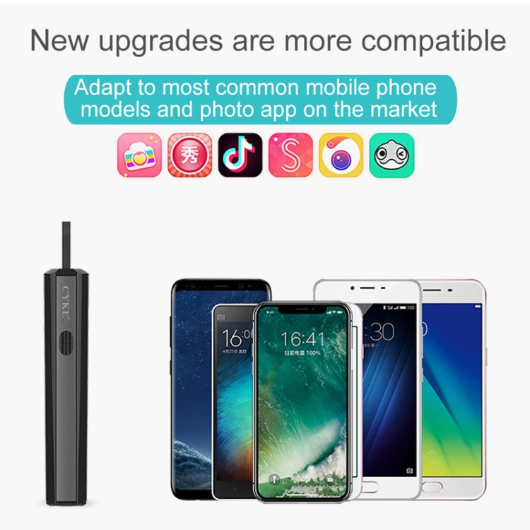 CYKE P9 Universal Stretchable Hidden One-piece Wireless Bluetooth Selfie Stick