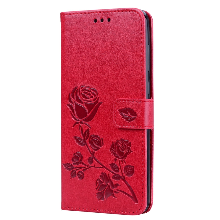 Rose Embossed Horizontal Flip PU Leather Case for Samsung Galaxy A9 (2018) , with Holder & Card Slots & Wallet