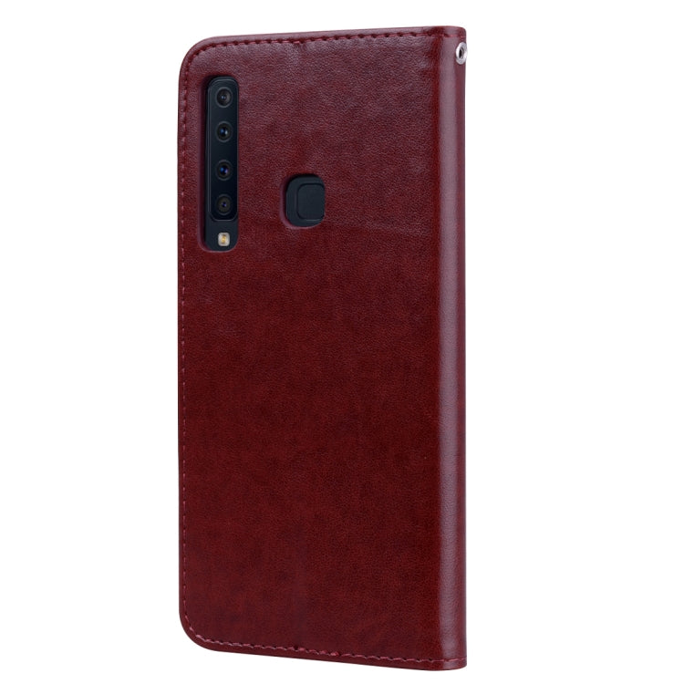 Rose Embossed Horizontal Flip PU Leather Case for Samsung Galaxy A9 (2018) , with Holder & Card Slots & Wallet