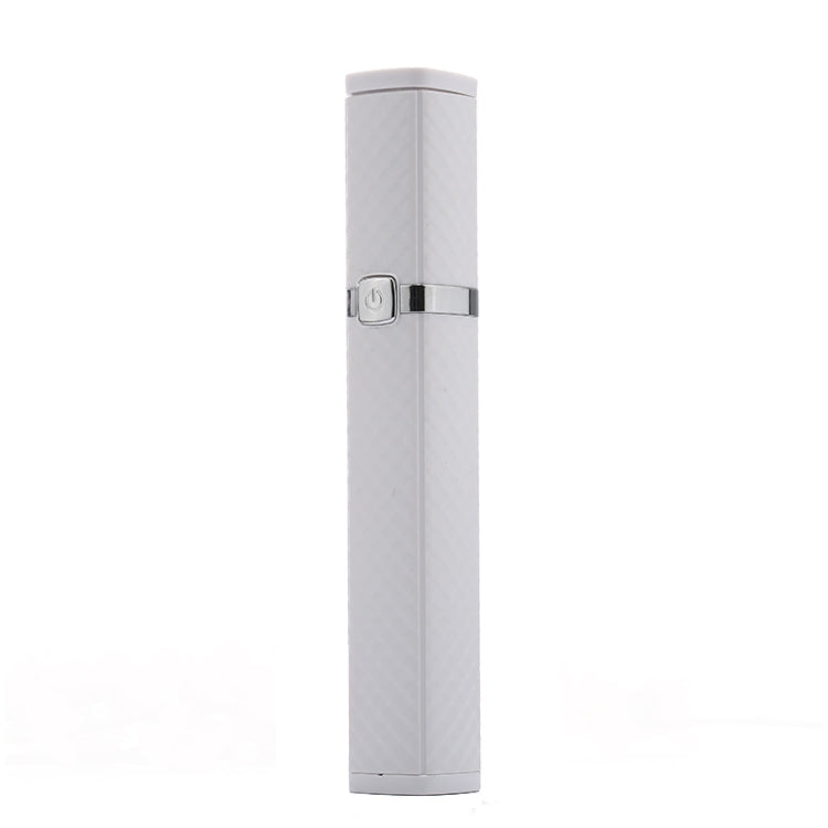 CYKE S3 Hidden One-piece Lipstick Shape Wired Control Selfie Stick with Rear Mirror(White)