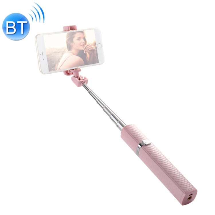 CYKE S3 Hidden One-piece Lipstick Shape Wireless Bluetooth Selfie Stick with Rear Mirror(Pink)