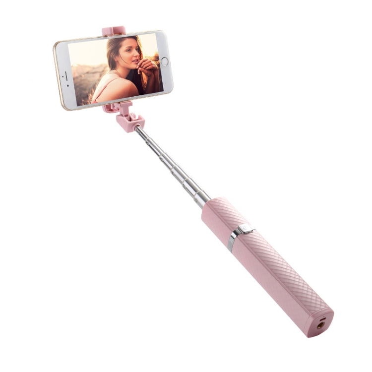 CYKE S3 Hidden One-piece Lipstick Shape Wireless Bluetooth Selfie Stick with Rear Mirror(Pink)