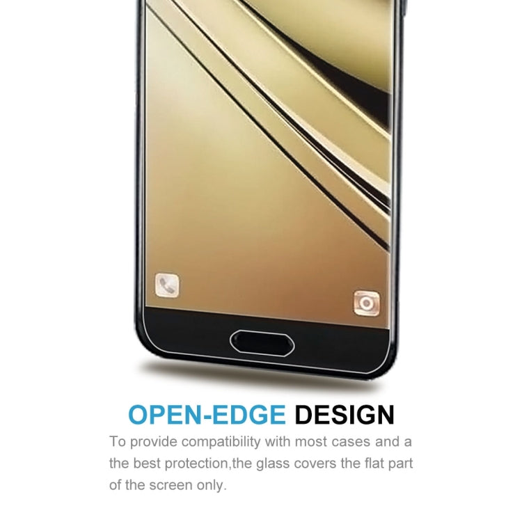 10 PCS 9H 2.5D Tempered Glass Film for Galaxy C7 (2017)
