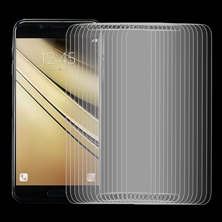 50 PCS 9H 2.5D Tempered Glass Film for Galaxy C7 (2017)