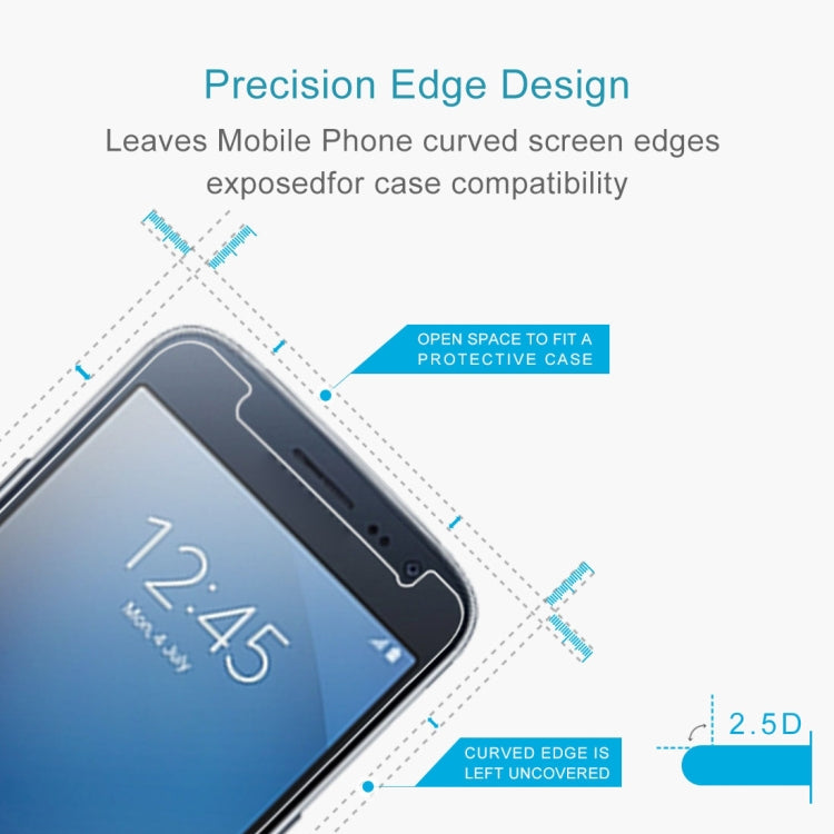 2 PCS 9H 2.5D Tempered Glass Film for Galaxy J2 (2016)