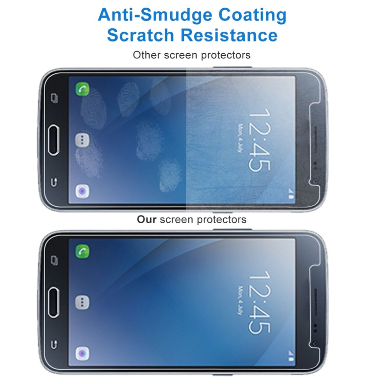 50 PCS 9H 2.5D Tempered Glass Film for Galaxy J2 (2016)