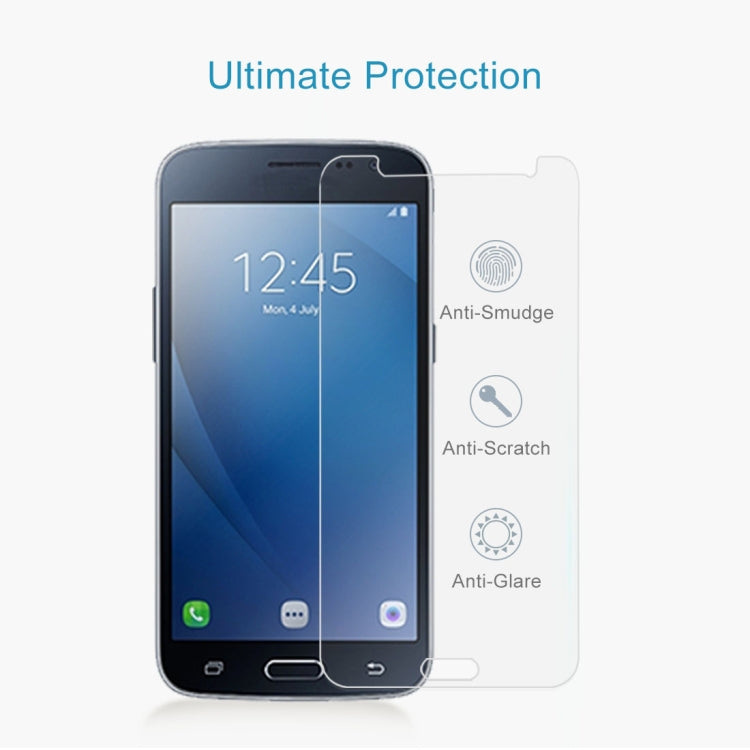100 PCS 9H 2.5D Tempered Glass Film for Galaxy J2 (2016)