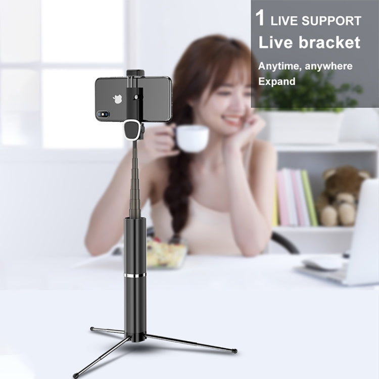 CYKE One-piece Lipstick Shape Wireless Bluetooth Selfie Stick with Hidden Tripod & Remote Control
