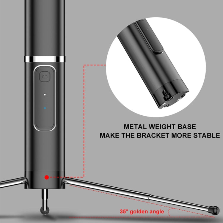 CYKE One-piece Lipstick Shape Wireless Bluetooth Selfie Stick with Hidden Tripod & Remote Control