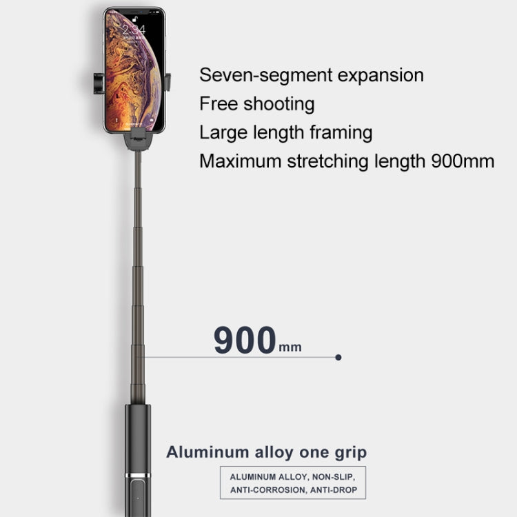 CYKE One-piece Lipstick Shape Wireless Bluetooth Selfie Stick with Hidden Tripod & Remote Control