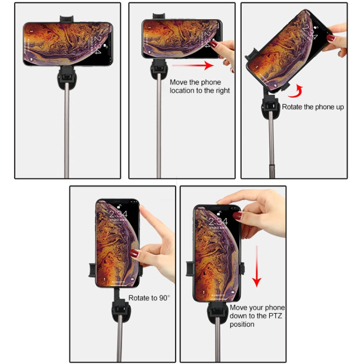 CYKE One-piece Lipstick Shape Wireless Bluetooth Selfie Stick with Hidden Tripod & Remote Control