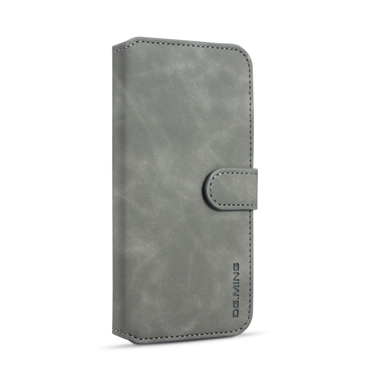 DG.MING Retro Oil Side Horizontal Flip Case for Galaxy A10, with Holder & Card Slots & Wallet