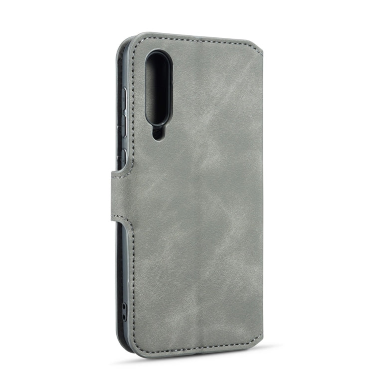 DG.MING Retro Oil Side Horizontal Flip Case for Galaxy A70, with Holder & Card Slots & Wallet