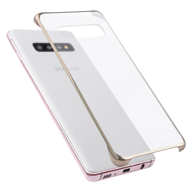 Ultra-thin Transparent Plating PC Protestive Back Case for Galaxy S10+