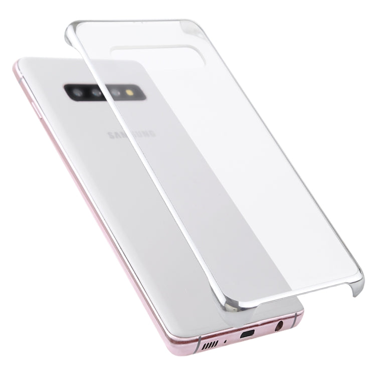 Ultra-thin Transparent Plating PC Protestive Back Case for Galaxy S10+