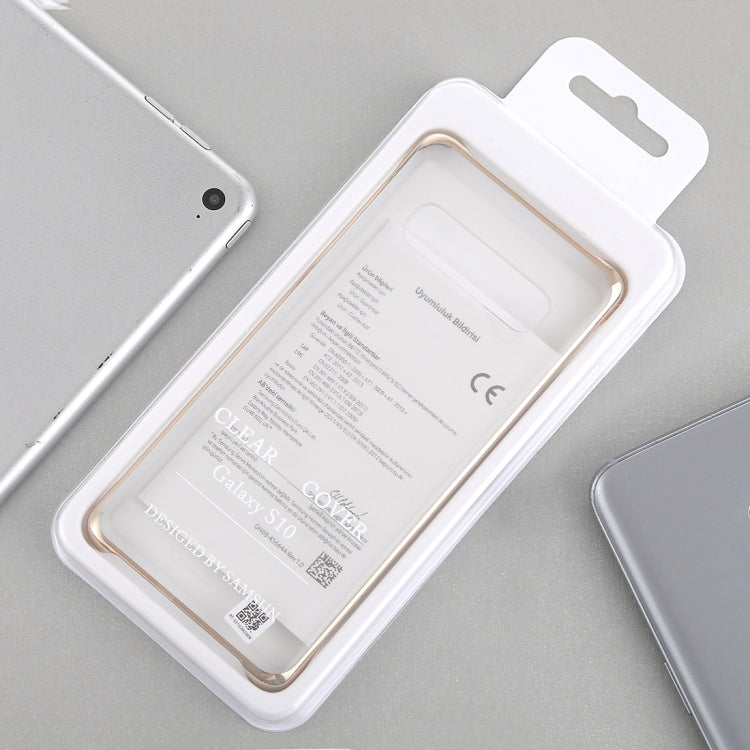 Ultra-thin Transparent Plating PC Protestive Back Case for Galaxy S10