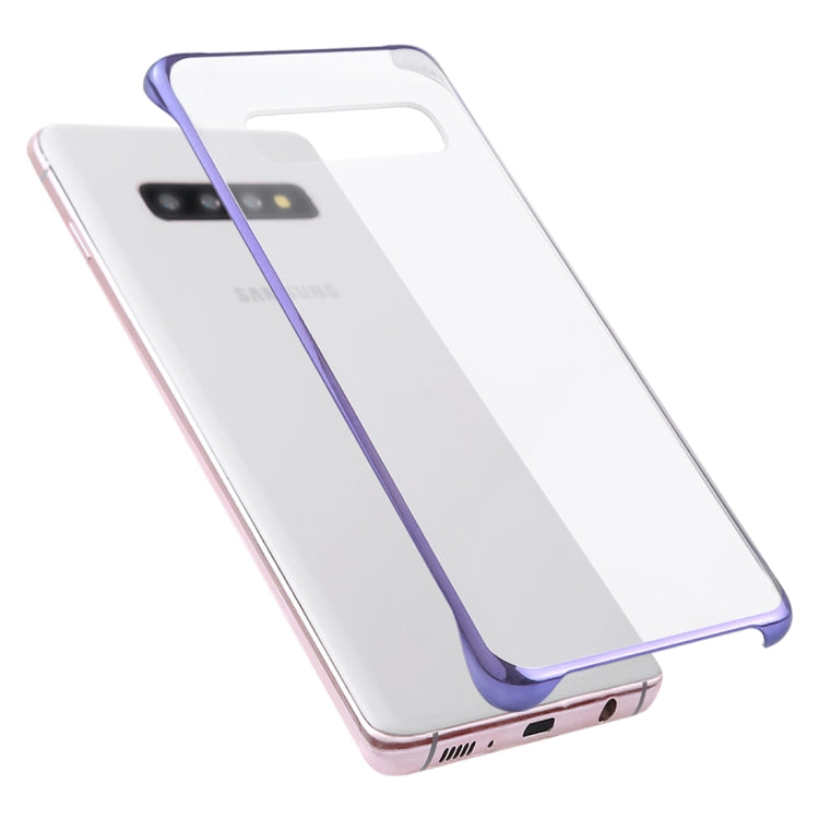 Ultra-thin Transparent Plating PC Protestive Back Case for Galaxy S10