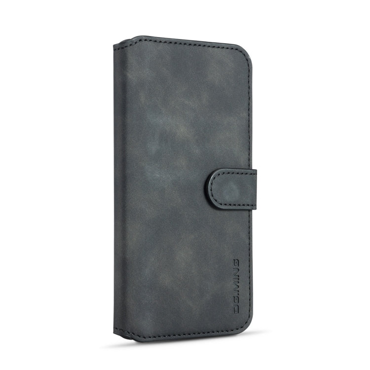 DG.MING Retro Oil Side Horizontal Flip Case for Galaxy M30, with Holder & Card Slots & Wallet