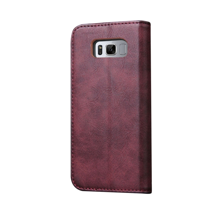 For Galaxy S8 + / G9550 Bronze Texture Casual Style with Absorption Horizontal Flip Leather Case with Holder & Card Slots & Wallet