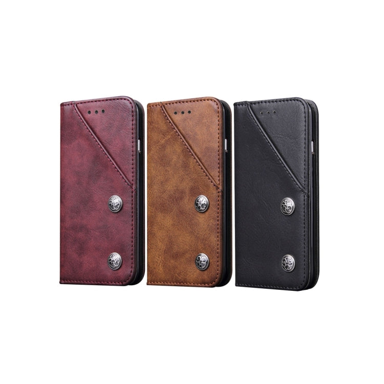 For Galaxy S8 + / G9550 Bronze Texture Casual Style with Absorption Horizontal Flip Leather Case with Holder & Card Slots & Wallet