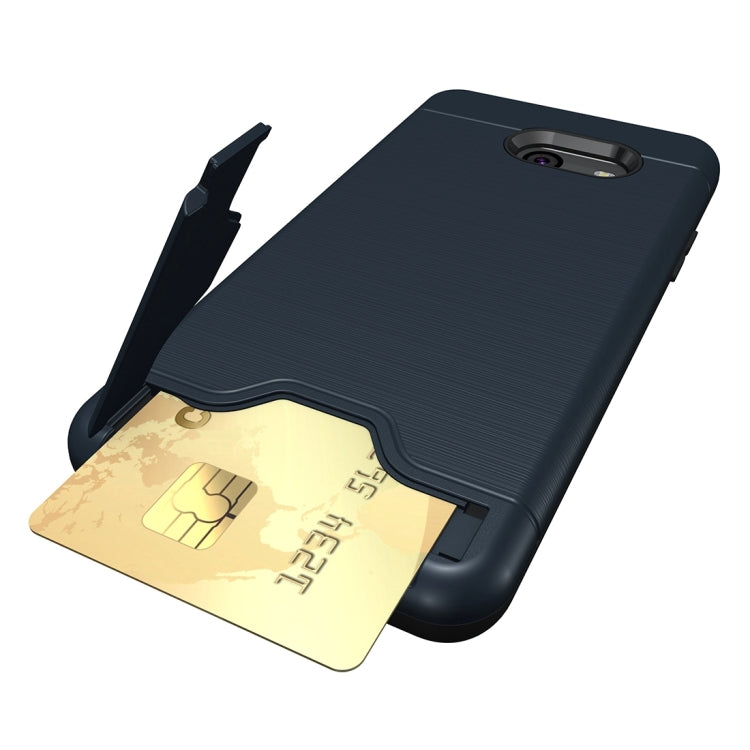 For Galaxy J5 (2017)(US Version) Brushed Texture Separable PC + TPU Protective Combination Back Case with Holder & Card Slot