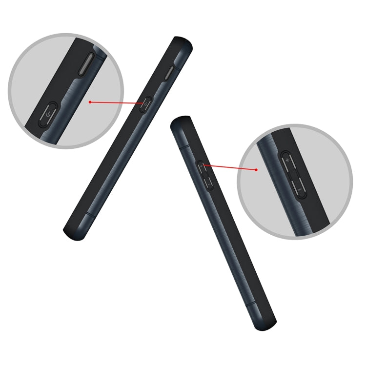 For Galaxy J5 (2017)(US Version) Brushed Texture Separable PC + TPU Protective Combination Back Case with Holder & Card Slot