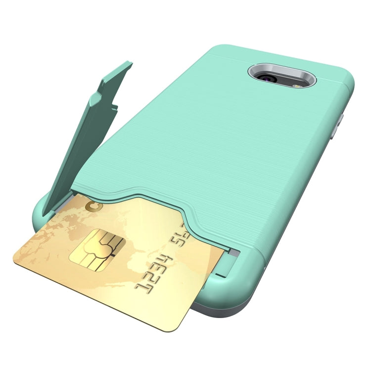 For Galaxy J5 (2017)(US Version) Brushed Texture Separable PC + TPU Protective Combination Back Case with Holder & Card Slot