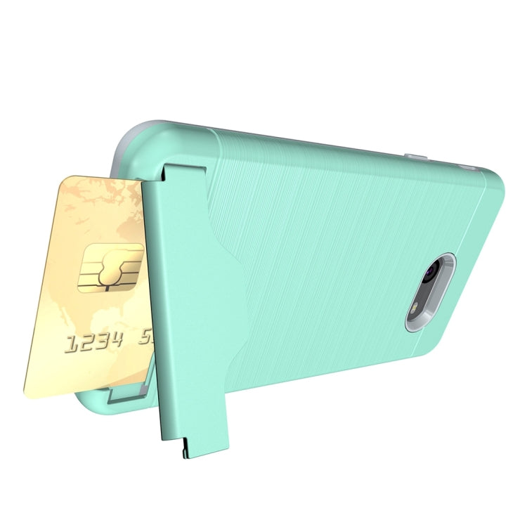 For Galaxy J5 (2017)(US Version) Brushed Texture Separable PC + TPU Protective Combination Back Case with Holder & Card Slot