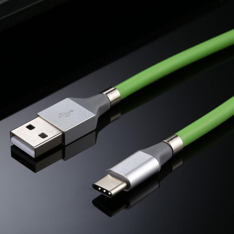USB to USB-C / Type-C Luminous Magnetic Attraction Data Cable, Length: 1m