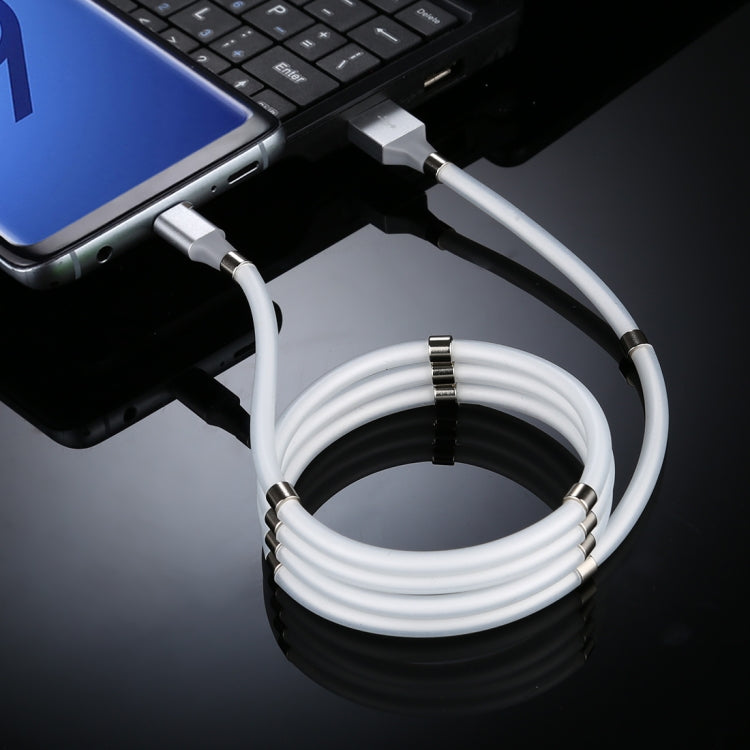 USB to USB-C / Type-C Luminous Magnetic Attraction Data Cable, Length: 1m
