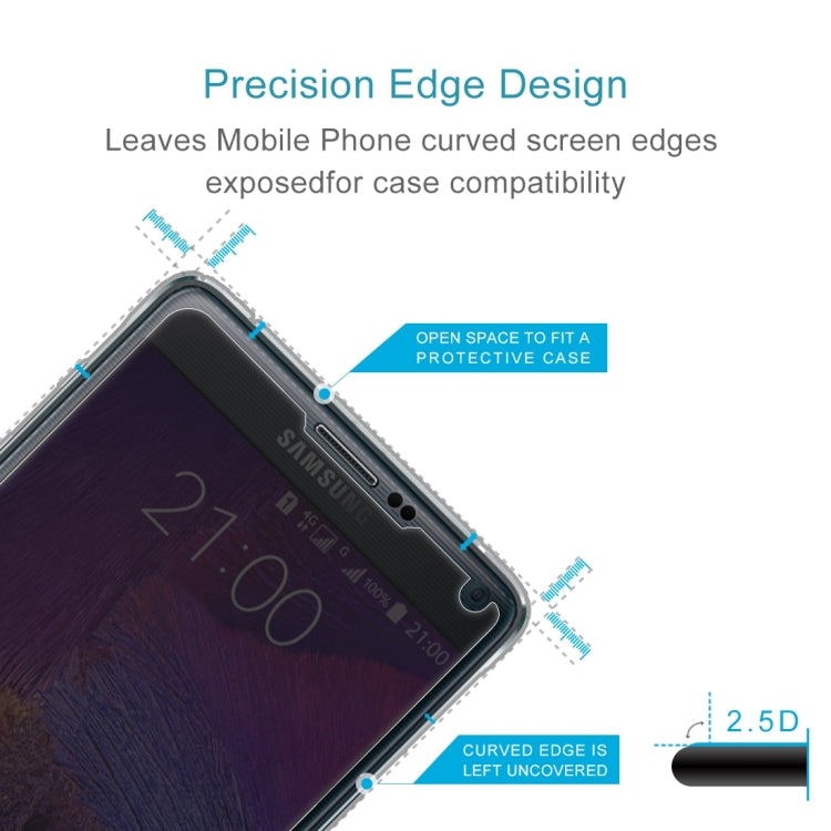 For Galaxy Note 4 / N910 2.5D Privacy Anti-glare Non-full Tempered Glass Screen Protector