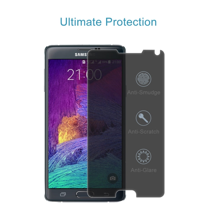 For Galaxy Note 4 / N910 2.5D Privacy Anti-glare Non-full Tempered Glass Screen Protector