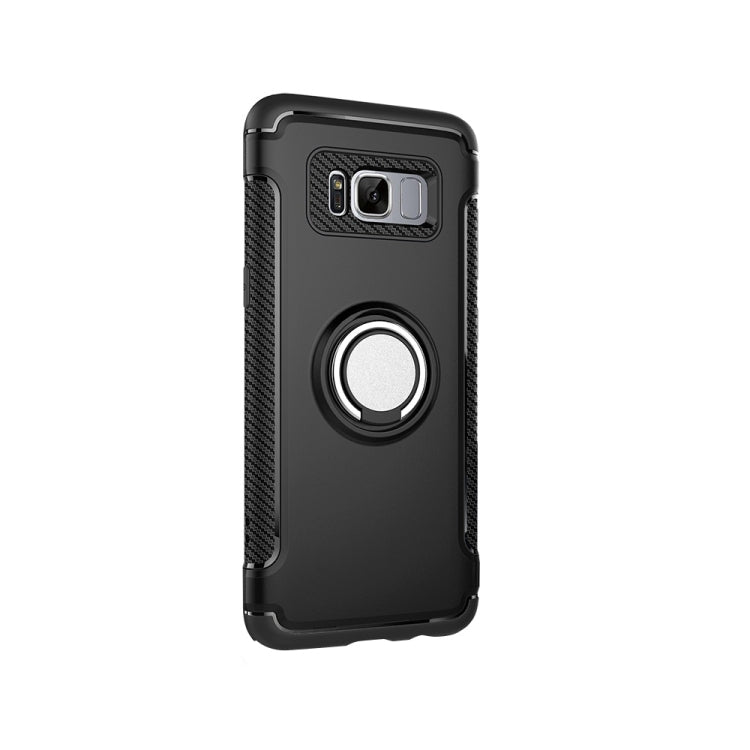 For Galaxy S8 Phone Ring Armor TPU + PC 360 Degrees Rotation Magnetic Phone Ring Stent Combination Case