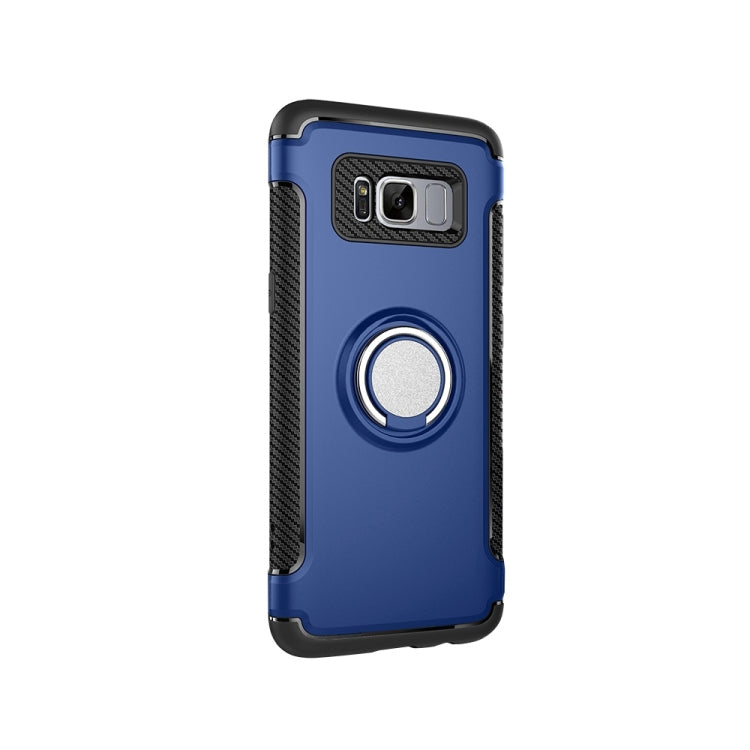 For Galaxy S8 Phone Ring Armor TPU + PC 360 Degrees Rotation Magnetic Phone Ring Stent Combination Case