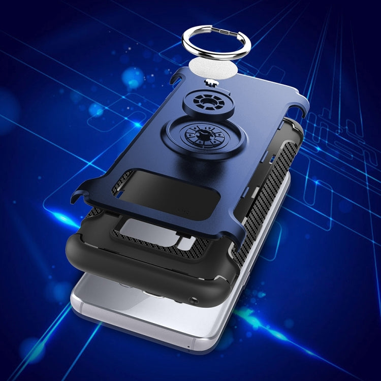 For Galaxy S8 Phone Ring Armor TPU + PC 360 Degrees Rotation Magnetic Phone Ring Stent Combination Case