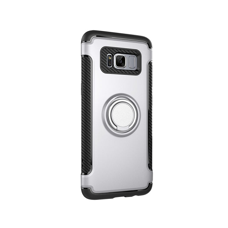 For Galaxy S8 Phone Ring Armor TPU + PC 360 Degrees Rotation Magnetic Phone Ring Stent Combination Case