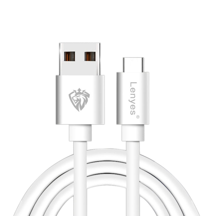 Lenyes LC701 1m 2.4A Output USB to USB-C / Type-C PVC Data Sync Fast Charging Cable