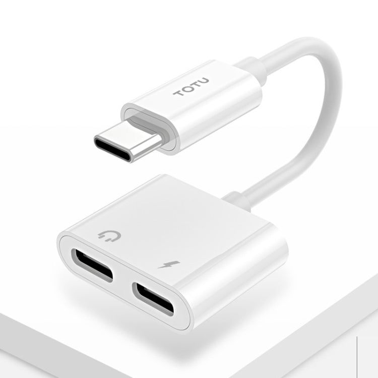 TOTUDESIGN Glory Series EAUA-015 USB-C / Type-C to USB-C / Type-C + USB-C / Type-C Charge Audio Adapter Cable, Support PD Fast Charging & Fully Compatible
