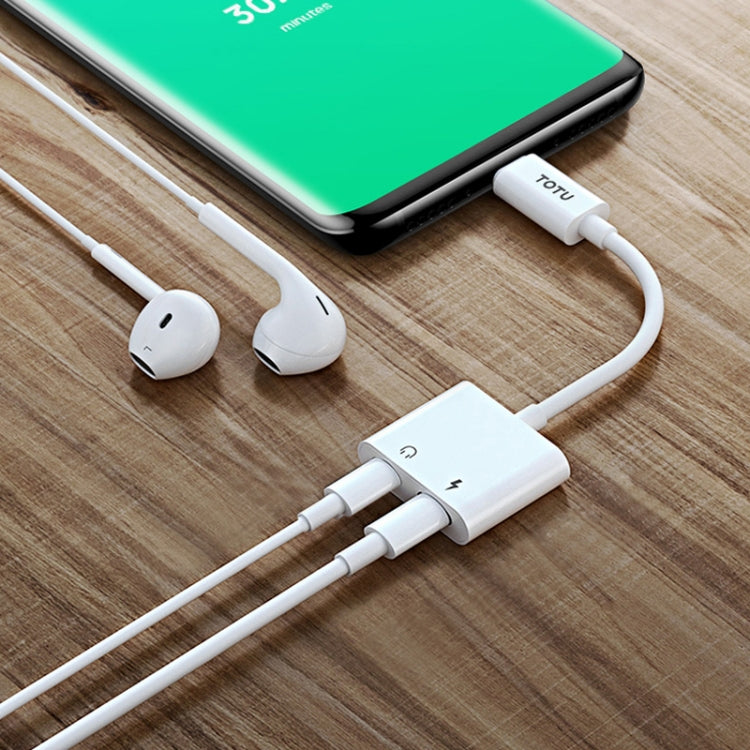 TOTUDESIGN Glory Series EAUA-015 USB-C / Type-C to USB-C / Type-C + USB-C / Type-C Charge Audio Adapter Cable, Support PD Fast Charging & Fully Compatible