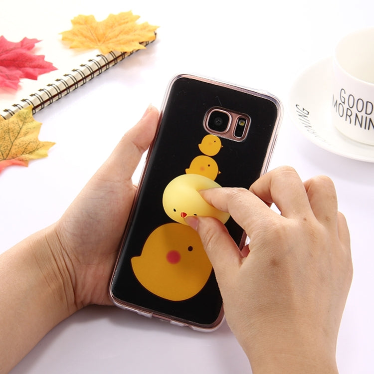 For Galaxy S7 Edge / G935 Lovely 3D Cartoon Squeeze Relief Squishy Dropproof Protective Back Cover Case